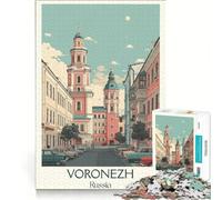 Puzzle da 1000 pezzi per ragazzi, Voronezh, Russia, giocattolo educativo, decorazione per la casa, con poster e foglio di curiosità abbinati 38x52cm