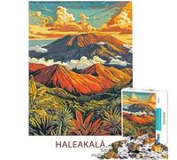 Puzzle da 1000 pezzi per ragazzi vulcano Haleakala al tramonto gioco di velocità per ragazzi difficile e stimolante 38x52cm