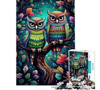 Puzzle da 1000 pezzi per ragazzi "What A Hoot Puzzle" per adulti gioco pratico taglio di precisione attività divertenti da fare a casa (dimensioni 38x52cm)