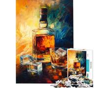 Puzzle da 1000 pezzi per ragazzi Whiskey Glow una sinfonia liquida gioco pratico giocattolo avvincente per coltivare la pazienza ottimo regalo sfida impegnativa (dimensioni 50x75cm)