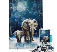 Puzzle da 1000 pezzi per ragazzi Winters Gentle Giants puzzle per adulti gioco rompicapo un'opera d'arte regalo di Natale e compleanno (dimensioni 38x26cm)