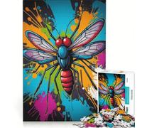 Puzzle da 1000 pezzi per ragazzi zanzara insetti giochi educativi assemblaggio di modelli collezione d'artista belle arti 38x52cm