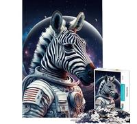 Puzzle da 1000 pezzi per ragazzi zebra astronauta ideale per compleanni e Natale per divertirsi in famiglia Gioco per famiglie dai 14 anni in su 38x26cm