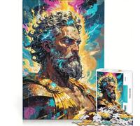 Puzzle da 1000 pezzi per ragazzi: Zeus︰ Re del Monte Olimpo gioco rilassante decorazione da parete ideale per compleanni e Natale 50x75cm