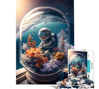Puzzle da 1000 pezzi per ragazziastronauta il mare Attività divertenti da fare a casa giochi educativi adatti a partire dai 14 anni (38x52cm)