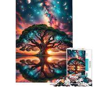Puzzle da 1000 pezzi per ragazziGrande albero nello spazio Sfida da completare migliora la memoria gioco pratico per ragazzi dai 14 anni in su (38x26cm)