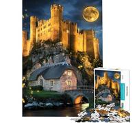 Puzzle da 1000 pezzi per ragazziIl castello al chiaro di luna La danza delle lucciole e Il fiume sereno Ideale per compleanni e Natale Un'opera d'arte per tutta la famiglia Adatto a partire