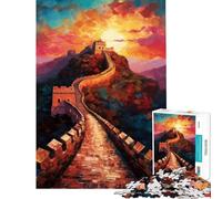 Puzzle da 1000 pezzi per ragazziLa Grande Muraglia Cinese ideale per compleanni e Natale Un'opera d'arte per tutta la famiglia adatto a partire dai 14 anni (50x75cm)