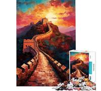 Puzzle da 1000 pezzi per ragazziLa Grande Muraglia cinese Una sfida impegnativa da completare ideale per il divertimento in famiglia e come giocattolo antistress per ragazzi dai 14 anni in su 38x26cm
