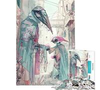 Puzzle da 1000 pezzi per ragazziLa peste ideale per compleanni Natale attività in famiglia giochi divertenti per ragazzi dai 14 anni in su (50x75cm)