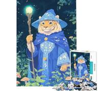 Puzzle da 1000 pezzi per ragazziTigre e Mago nella Foresta ideale per compleanni e Natale Un'opera d'arte un gioco rilassante per ragazzi dai 14 anni in su (50x75cm)