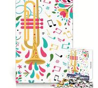 Puzzle da 1000 pezzi per trombettisti d'orchestra per adulti, allenamento della concentrazione, divertimento tranquillo, incastri precisi, regalo perfetto (38x52cm)