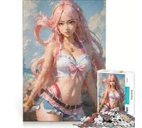 Puzzle da 1000 pezzi "Perla Rosa dei Sette Mari" decorazione da parete divertimento a casa collezione d'artista belle arti 38x26cm