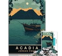 Puzzle da 1000 pezzi "Pesca sul laghetto Jordan" per adulti e adolescenti, giocattoli, giochi educativi, decorazione murale antistress, 38x26cm