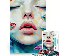 Puzzle da 1000 pezzi "Pesci tra le nuvole" per ragazzi, gioco di puzzle divertente e stimolante da creare insieme, con tagli netti e oggetti da collezione (38x52cm)