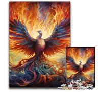 Puzzle da 1000 pezzi Phoenix in legno per adulti, rompicapo fai da te stimolante, gioco perfetto per famiglie o regalo decorativo 50x75CM/19,68x29,52 pollici