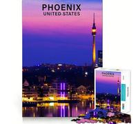 Puzzle da 1000 pezzi "Phoenix United States" per adulti, ideale per esercitare la mente, per il divertimento in famiglia, con taglio di precisione e come regalo (38x26cm)