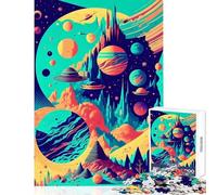 Puzzle da 1000 pezzi,pianeta alieno,giocattolo educativo,regalo per donne e uomini,giochi educativi interessanti,riduzione dello stress,dimensioni 50x75cm