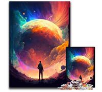 Puzzle da 1000 pezzi Pianeta colorato per adulti, decorazione colorata per la casa e gioco interattivo per famiglie, 50x75CM/19,68x29,52 pollici