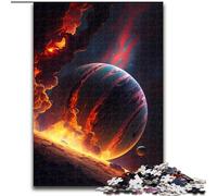 Puzzle da 1000 pezzi "Pianeta Gassoso Gigante" in legno, idea regalo per le feste, opera d'arte umoristica, opera d'arte dettagliata 50x75cm per compleanno, festa, Natale, Halloween