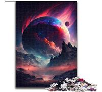 Puzzle da 1000 pezzi "Pianeta nello spazio" per adulti. Sviluppa la coordinazione occhio-mano, perfetto come regalo di compleanno (dimensioni 26x38cm).