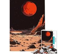 Puzzle da 1000 pezzi Pianeta Rosso Gioco avvincente per coltivare la pazienza rilassante e educativo ideale come regalo di Babbo Natale segreto (dimensioni 38x26cm)