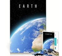 Puzzle da 1000 pezzi "Pianeta Terra" per ragazzi, gioco di puzzle stimolante per il relax, ritagli precisi, regalo per le festività (38x52cm)