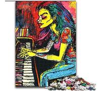 Puzzle da 1000 pezzi "Pianista" per adulti e adolescenti, perfetto per trascorrere il tempo in casa e migliorare l'amore tra coppie (50x75cm)