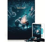 Puzzle da 1000 pezzi "Piano nello spazio" per adolescenti, stimola la memoria, ideale per il tempo libero a casa, per assemblare immagini e creare un regalo perfetto (38x26cm)