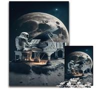 Puzzle da 1000 pezzi "Piano nello spazio" per adulti, ideale per il divertimento in famiglia, il relax e come regalo per le feste, 50x75cm/19,68x29,52 pollici