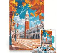 Puzzle da 1000 pezzi Piazza San Marco Art | 75x50cm Lista dei desideri di giochi impossibili con Babbo Natale ideale come regalo