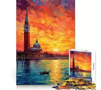 Puzzle da 1000 pezzi Piazza San Marco per ragazzi, puzzle facile da costruire, per il tempo libero, con taglio preciso, regalo di Babbo Natale (50x75cm)