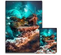 Puzzle da 1000 pezzi "Piccola isola galleggiante" per adulti, regalo perfetto per la festa della mamma, compleanni, Natale, 50x75CM/19,68x29,52 pollici