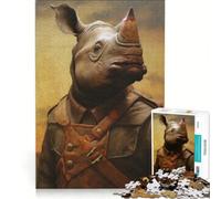 Puzzle da 1000 pezzi Pilota di guerra giocattolo fai-da-te antistress intellettuale compleanno e Natale 38x52cm