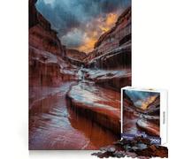 Puzzle da 1000 pezzi "Pioggia nel canyon" per adolescenti, gioco di puzzle per allenare la mente, gioco di gruppo, arte da assemblare, regalo classico (38x26cm)