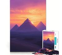 Puzzle da 1000 pezzi "Piramidi al tramonto" per ragazzi, gioco intelligente, immagine da assemblare per un momento di relax, regalo perfetto (38x26cm)