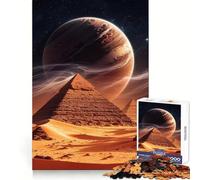 Puzzle da 1000 pezzi "Piramidi sotto un cielo alieno" per ragazzi, gioco di logica e intrattenimento per tutta la famiglia, taglio di qualità, regalo elegante (38x26cm)