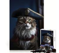 Puzzle da 1000 pezzi "Pirati dei Gatti" per adulti,gioco di logica,rilassante,per evadere dalla realtà,preciso e di facile risoluzione,regalo speciale (50x75cm)