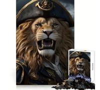 Puzzle da 1000 pezzi "Pirati Leoni Arrabbiati" per adulti e ragazzi, ideale per allenare la concentrazione, per un'attività rilassante, con bordi sottili e un'atmosfera natalizia gioiosa (38x26cm)