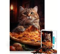 Puzzle da 1000 pezzi Pizza Cat per adolescenti, gioco di puzzle stimolante per il relax, rifinito con cura, regalo per le festività (50x75cm)