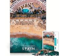 Puzzle da 1000 pezzi Playa De Los Cristianos,gioco senza cuciture,attività stimolante per la mente,gioco rilassante,divertente,regalo di compleanno,hobby (38x52cm)