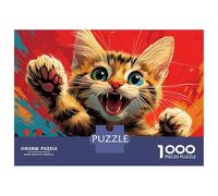 Puzzle Da 1000 Pezzi Playful Kitten Puzzle Per Adulti Gioco Rompicapo Ma Divertente E Umoristico Offerta Regalo Per Tutta La Famiglia 38x26cm/1000pcs