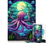 Puzzle da 1000 pezzi "Polpo Magico Il Mare" per Adolescenti, Gioco di Intelligenza, Divertimento per la Famiglia, Taglio Di Qualità, Elegante Regalo (38x52cm)