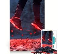Puzzle da 1000 pezzi "Polvere di fata rossa" per adolescenti, ideale per migliorare la memoria e rafforzare i legami familiari, con bordi precisi e un regalo premuroso (50x75cm)