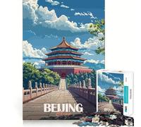Puzzle da 1000 pezzi Ponte del Tempio di Pechino Taglio preciso Gioco divertente per stimolare la mente e rallentare il ritmo Decorazione natalizia per la casa (38x52cm)