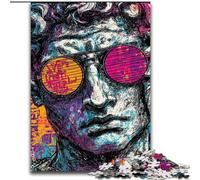 Puzzle da 1000 pezzi Pop-art Statua del David di Michelangelo, Gioco di Giocattoli Ogni pezzo è unico - Gioco divertente e stimolante per famiglie dai 14 anni (Dimensioni 26x38cm)