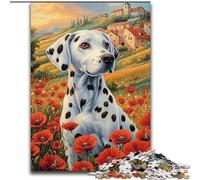 Puzzle da 1000 pezzi Poppy Dalmata in legno, Relax & Challenge, decorazione colorata per la casa, amici, dimensioni 50X75cm