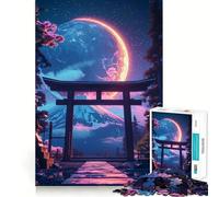 Puzzle da 1000 pezzi "Porta Celeste del Giappone",bordo impeccabile,divertente rompicapo,regalo per il relax,gioco di compleanno,regalo artistico (38x52cm)
