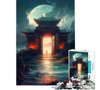 Puzzle da 1000 pezzi "Porta del Paradiso Giapponese" gioco per famiglie gioco educativo sfida giocattolo regalo per compleanni analisi e logica (dimensioni 75x50cm)