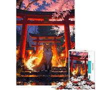 Puzzle da 1000 pezzi "Porta Kitsune Mistica" - Difficile e stimolante - Analisi e logica - Gioco educativo - Adatto a partire dai 14 anni (38x52cm)